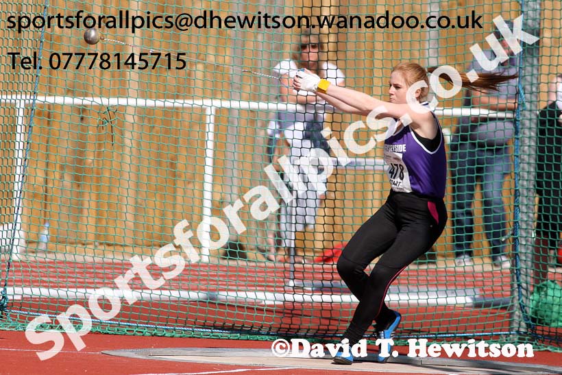 Under-17 womens hammer. Photo: David T. Hewitson/Sports for All Pics